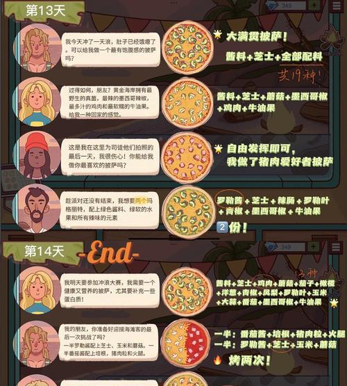 打造美味可口的披萨（以游戏为主的前期攻略）