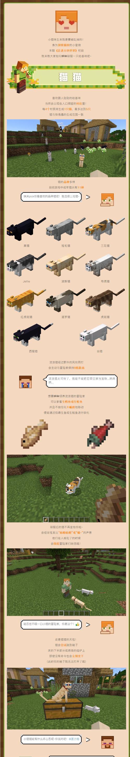 我的世界手机版召唤猫的方法是什么？