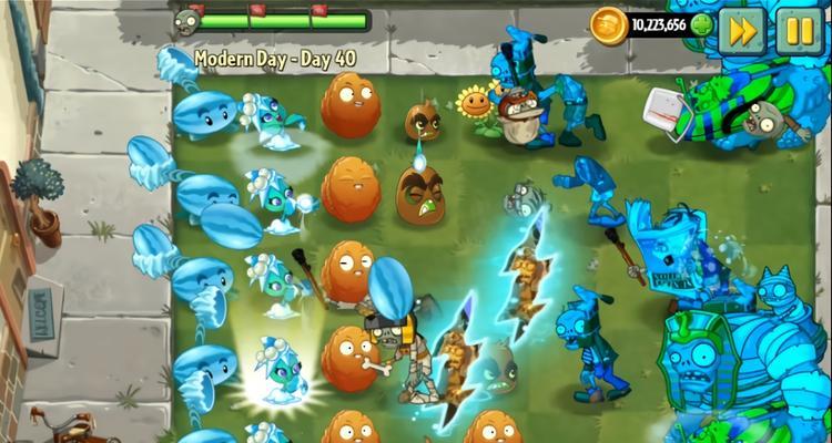 《植物大战僵尸2》邪恶入侵困难模式通关攻略（击败僵尸大军）